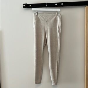 Athleta | Delancey textured tights | Tan/Cream | Size M